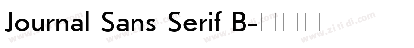 Journal Sans Serif B字体转换 Journal Sans Serif B字体转换
